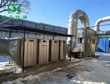 內蒙塑料顆粒廢處理設備制作完成試機進行中...